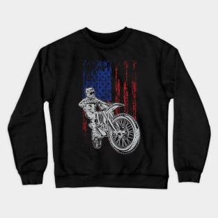 USA EXTREME FLAG BIKER Crewneck Sweatshirt